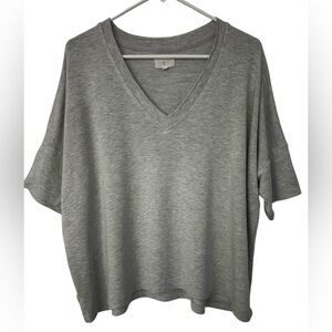 Lou & Grey Black Signature Soft V-neck Boxy Shirt